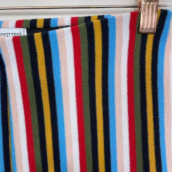 Urban Outfitters Striped Wide Leg Cropped Pants S - Picture 4 of 10